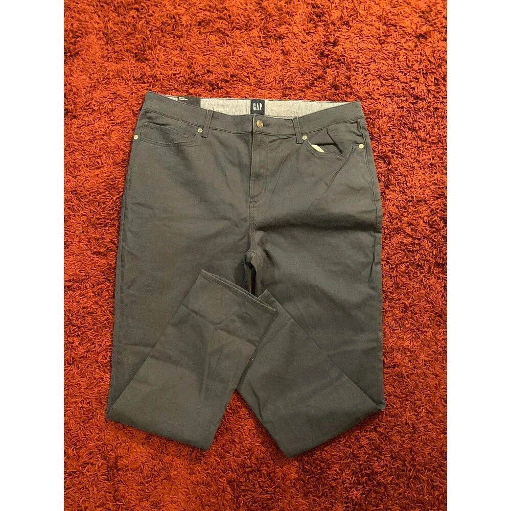 GAP 5 Pockets Utility Pants Men’s 40X32 Stretch Twill Slim Gray Trousers